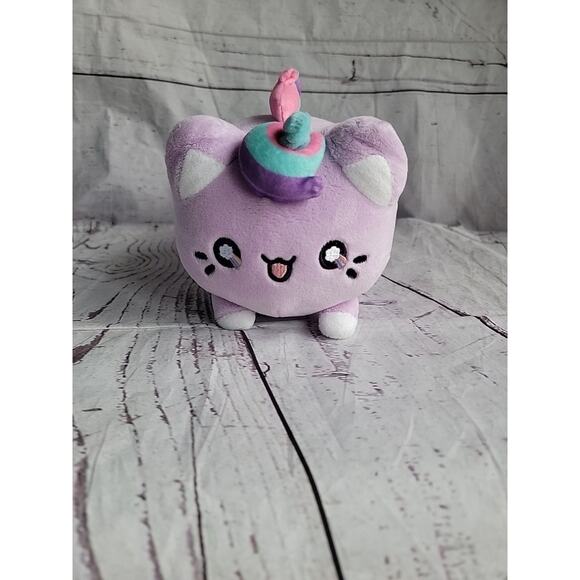 Aurora World Tasty Peach Meowchi Mint Teal Cat Purple Unicorn Cat 7in Plush - Picture 2 of 10